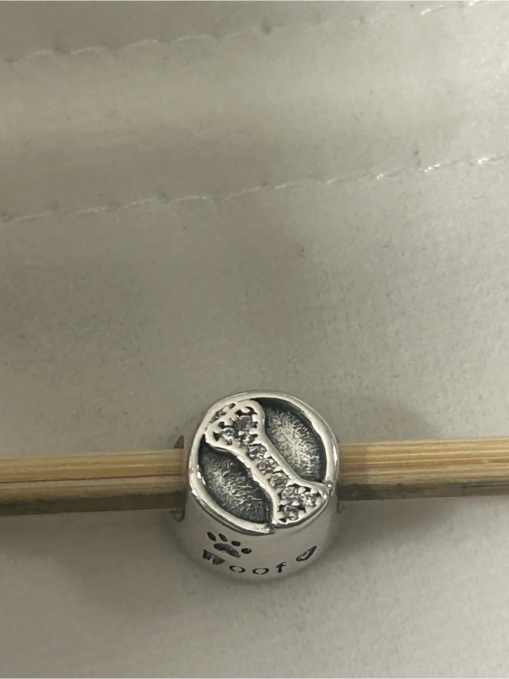 Pandora Sterling Silver S 925 ALE Charm Bead - Classic Silver Ring